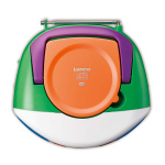 Lenco Bärbar DAB+/FM-radio med Bluetooth®, CD-spelare och stor LCD-färgdisplay Glada färger för barn