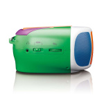 Lenco Bärbar DAB+/FM-radio med Bluetooth®, CD-spelare och stor LCD-färgdisplay Glada färger för barn