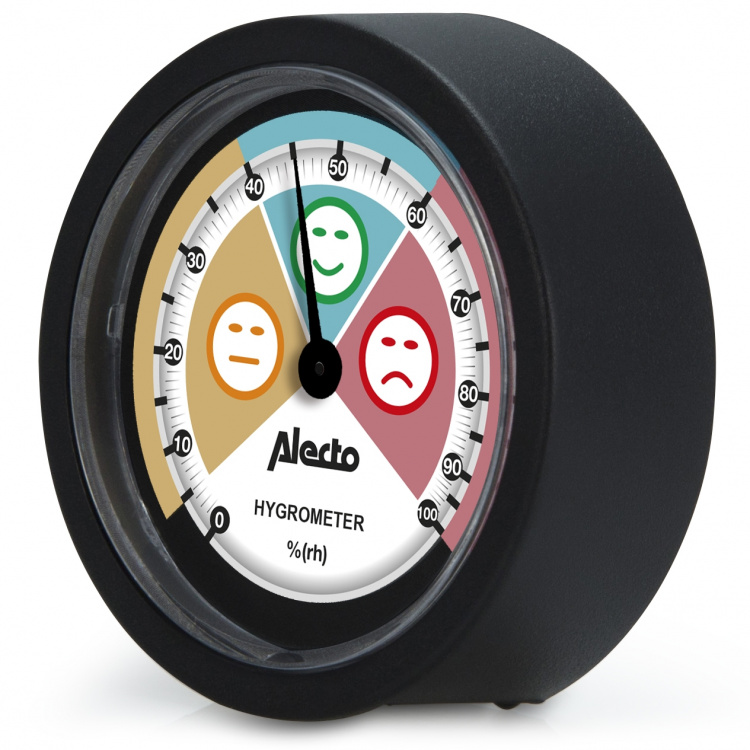 Alecto Analog hygrometer Svart