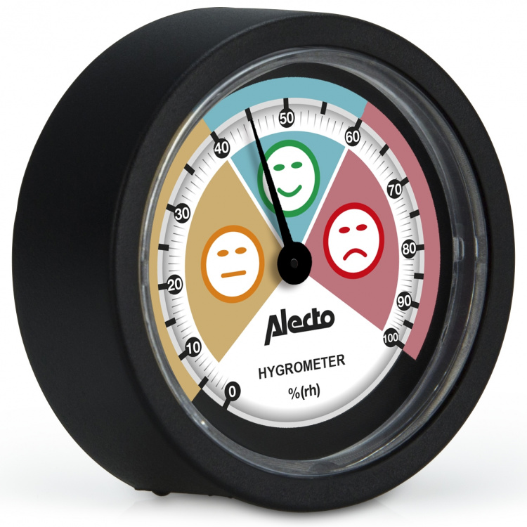 Alecto Analog hygrometer Svart