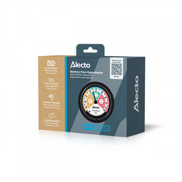 Alecto Analog hygrometer Svart