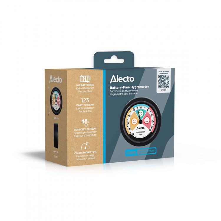 Alecto Analog hygrometer Svart