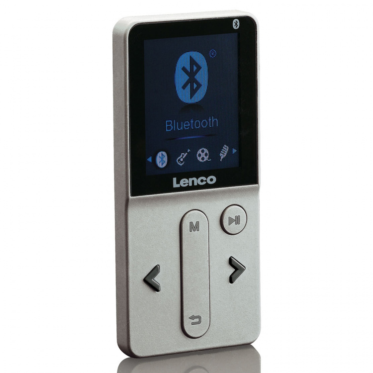 Lenco MP4-spelare bluetooth® med 8 GB Silver