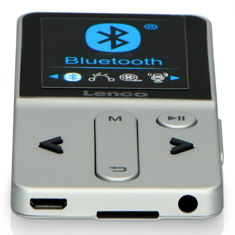 Lenco MP4-spelare bluetooth® med 8 GB Silver