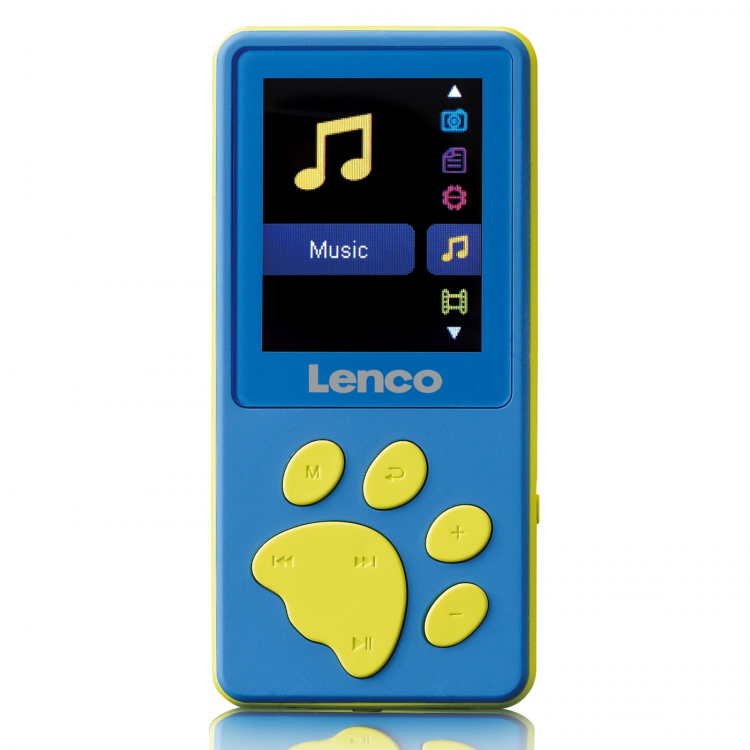 Lenco MP3/MP4-spelare med 8 GB minne Blue Lenco MP3/MP4-spelare med 8 GB minne Blue