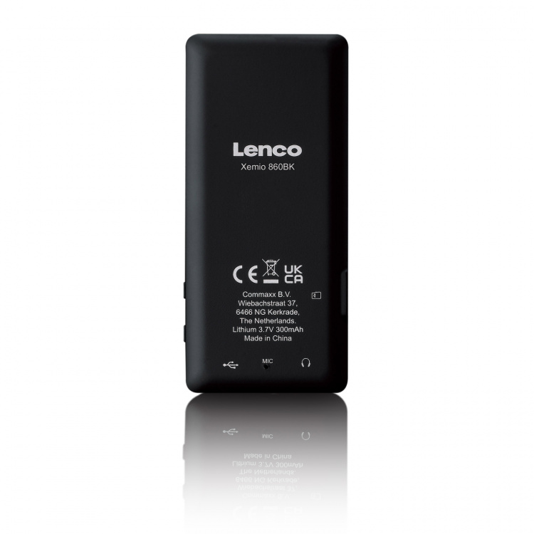 Lenco MP3/MP4-spelare med Bluetooth® och 8 GB internminne Svart