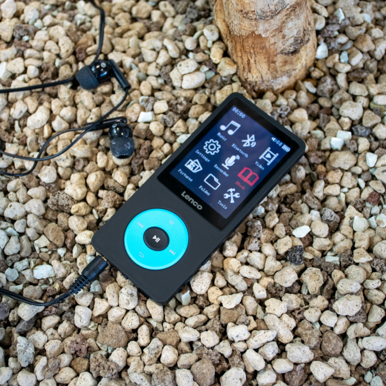 Lenco MP3/MP4-spelare med Bluetooth® och 8 GB internminne Blå Lenco MP3/MP4-spelare med Bluetooth® och 8 GB internminne Blå