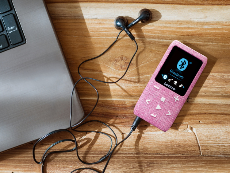 Lenco MP3/MP4-spelare med Bluetooth® 8 GB Micro SD-kort Rosa Lenco MP3/MP4-spelare med Bluetooth® 8 GB Micro SD-kort Rosa
