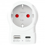 SKROSS Reseadapter Europa till UK m.fl. USB-A/USB-C 20W PD Jordad SKROSS Reseadapter Europa till UK m.fl. USB-A/USB-C 20W PD Jordad