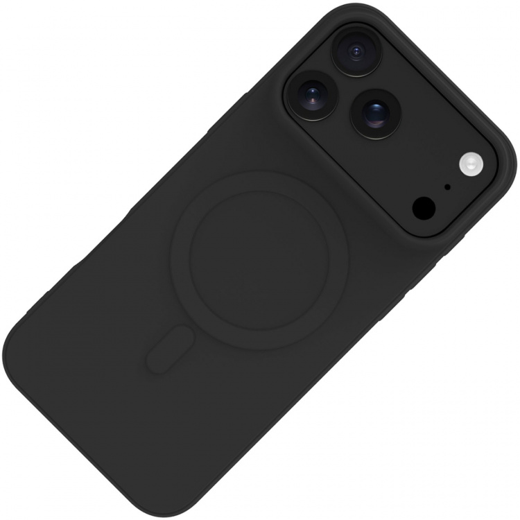 Celly Cromomag Soft rubber case MagSafe-kompatibelt iPhone 17 Pro Max Svart