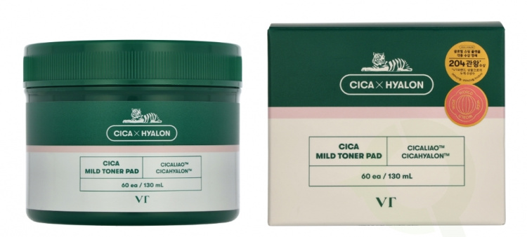 VT Cosmetic Cica Mild Toner Pads 130 ml 60 pieces