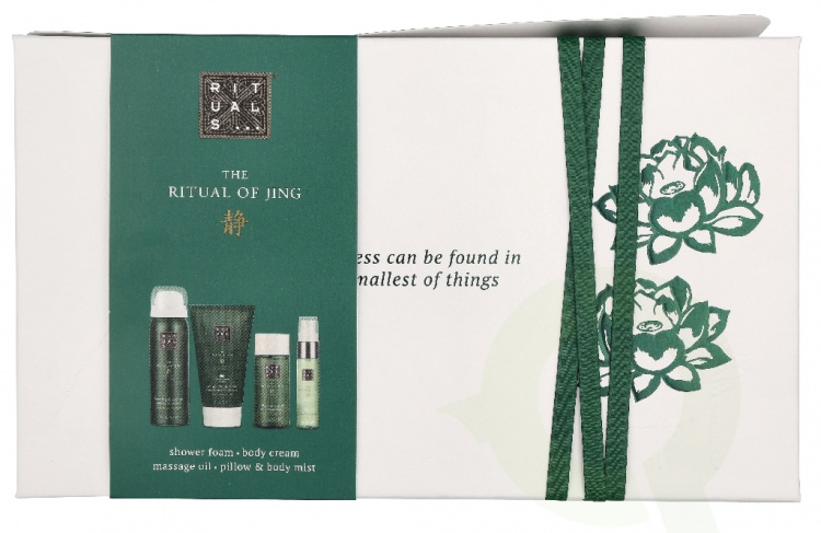 Rituals Jing Small Giftset 190 ml Foaming Shower Gel 50ml/Night Pillow & Body Mist 20ml/Massage Oil 50ml/Body Cream 70ml