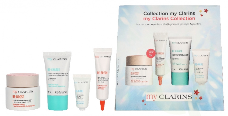 Clarins My Clarins Set 95 ml Cream 50ml/Eye De-Puffer 15ml/Sleep Mask 15ml/Cleansing Gel 15ml
