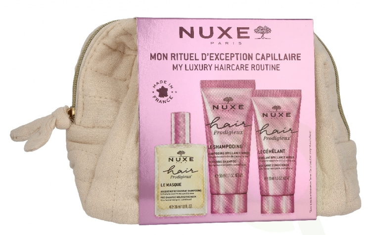 Nuxe Hair Prodigieux Rituel Exception Set 110 ml Mask 30ml/Shampoo 50ml/Detangler 30ml