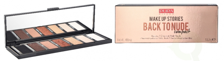 Pupa Milano Pupa Make Up Stories Comp. 7 Multi-Finish Eyeshadow Palette 13.3 g #001 Back To Nude