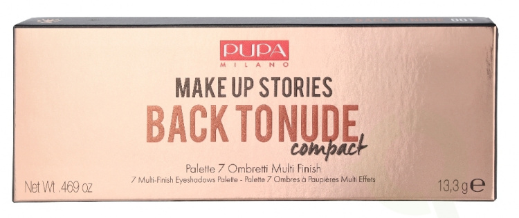 Pupa Milano Pupa Make Up Stories Comp. 7 Multi-Finish Eyeshadow Palette 13.3 g #001 Back To Nude