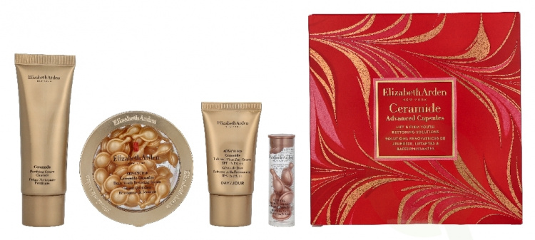 Elizabeth Arden E.Arden Ceramide Advanced Capsules Lift & Firm Youth Set 96.2 ml Cream Cleanser 50ml/Capsules Serum 28ml/Day Cream 15ml/Capsules Night Serum 3,2ml