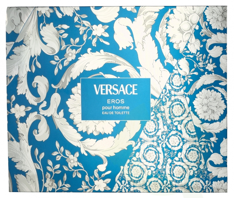 Versace Eros Pour Homme Giftset 150 ml Edt Spray 50ml/Bath & Shower Gel 50ml/Aftershave Balm 50ml