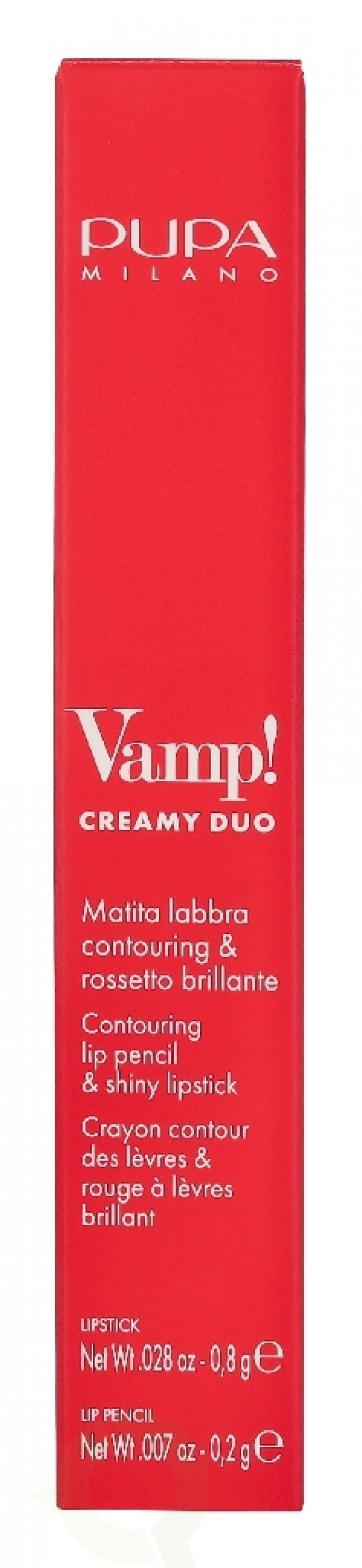 Pupa Milano Pupa Vamp! Creamy Duo Lip Pencil 1 g #005 Deep Nude / Lipstick 0,8g / Lip Pencil 0,2g