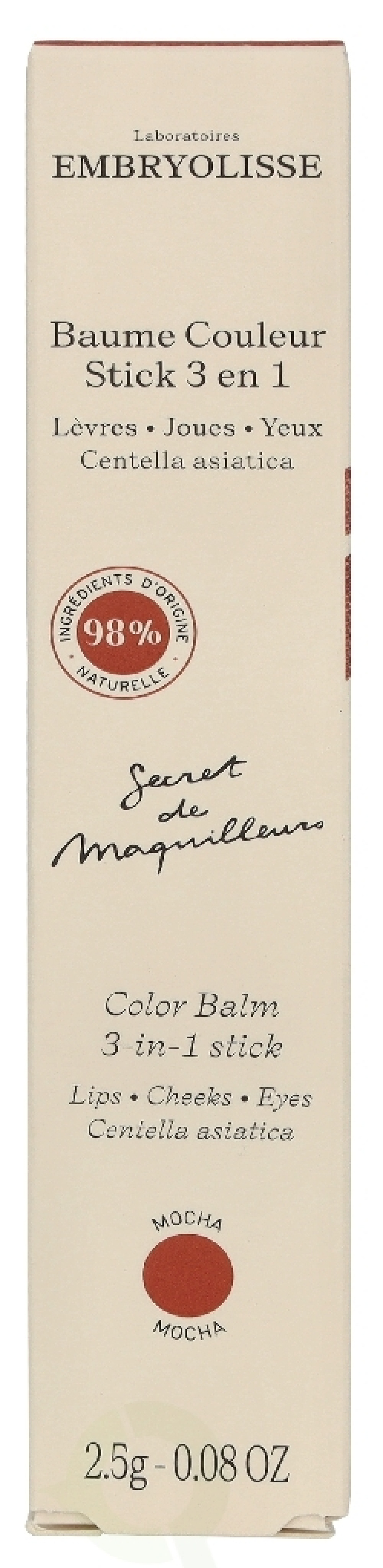 Embryolisse Color Balm 3-In-1 Stick 2.5 g Mocha
