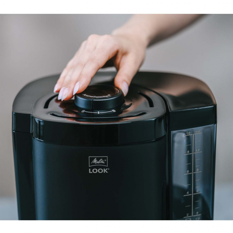 Melitta Kaffebryggare LOOK 1,25l AromaSelector® Svart