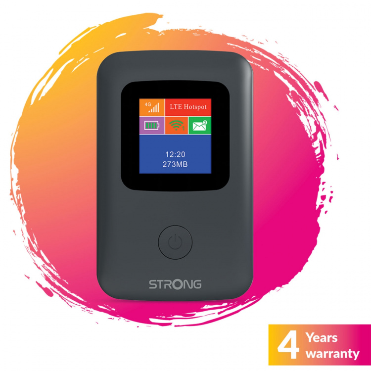 Strong 4G MiFi Hotspot WiFi 150 Mbit/s med display