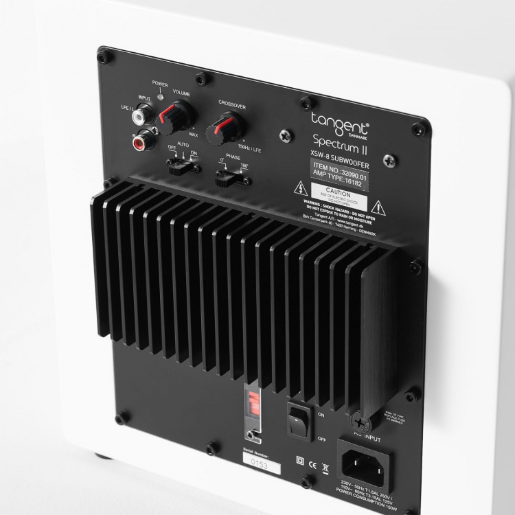 Tangent Högtalare Subwoofer Spectrum XSW8 II Vit