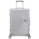 American Tourister Resväska Soundbox Aluminium 68 Medium Silver