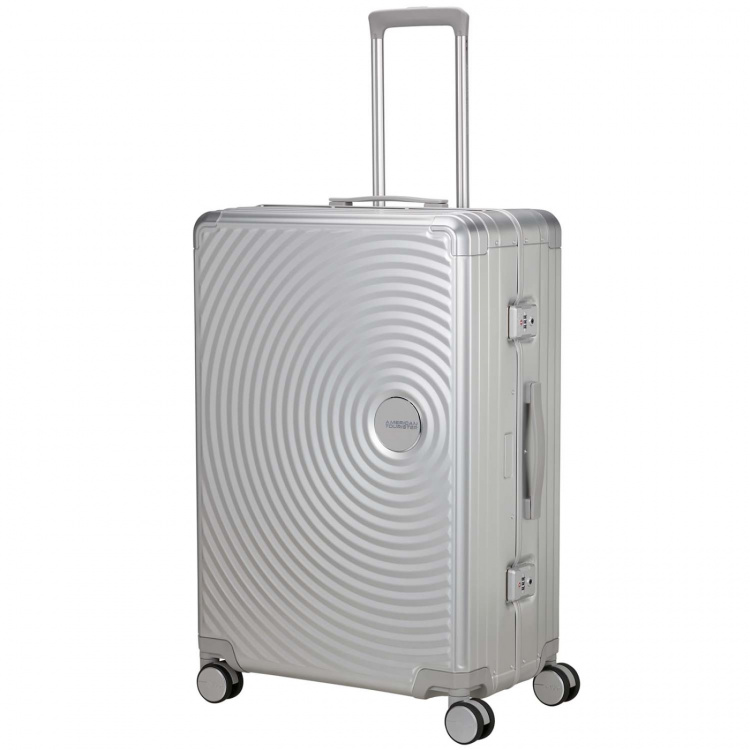 American Tourister Resväska Soundbox Aluminium 77 Large Silver