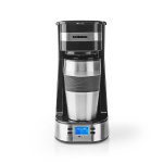 Butler Kaffebryggare för en portion | 0,4 l | 750 W | Timerfunktion | Isolerad resemugg | Automatisk avstängning | LCD-display | Svart
