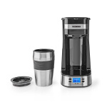 Butler Kaffebryggare för en portion | 0,4 l | 750 W | Timerfunktion | Isolerad resemugg | Automatisk avstängning | LCD-display | Svart