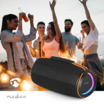 Nedis Bluetooth® Högtalare | 360 min | Handhållen design | 60 W | Stereo | Hem / Portable / Utomhus | Synkroniseringsbar | Orange / Svart