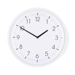 Nedis Väggklocka | Diameter: 360 mm | ABS | Tyst rörelse | Vit