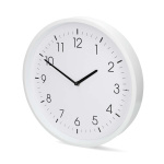 Nedis Väggklocka | Diameter: 360 mm | ABS | Tyst rörelse | Vit