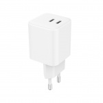 Gear Laddare 220V 2xUSB-C PD/PPS 65W GaN Vit