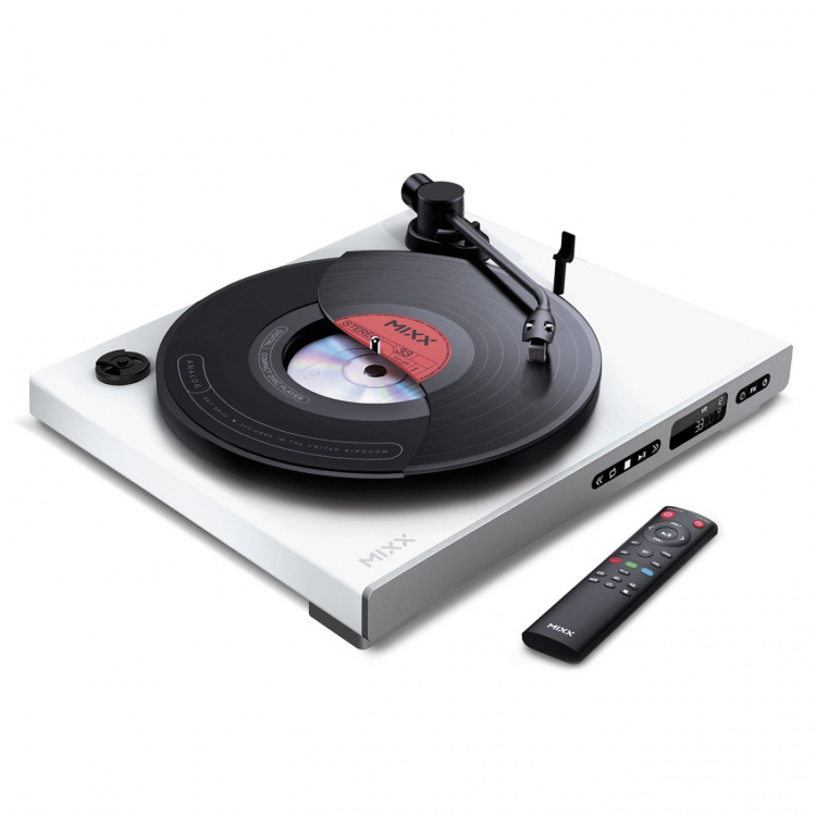 MIXX Vinyl- och CD-Spelare Analog Plus 2-in-1 Vit