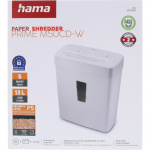 Hama Dokumentförstörare Prime M50CD-W Vit