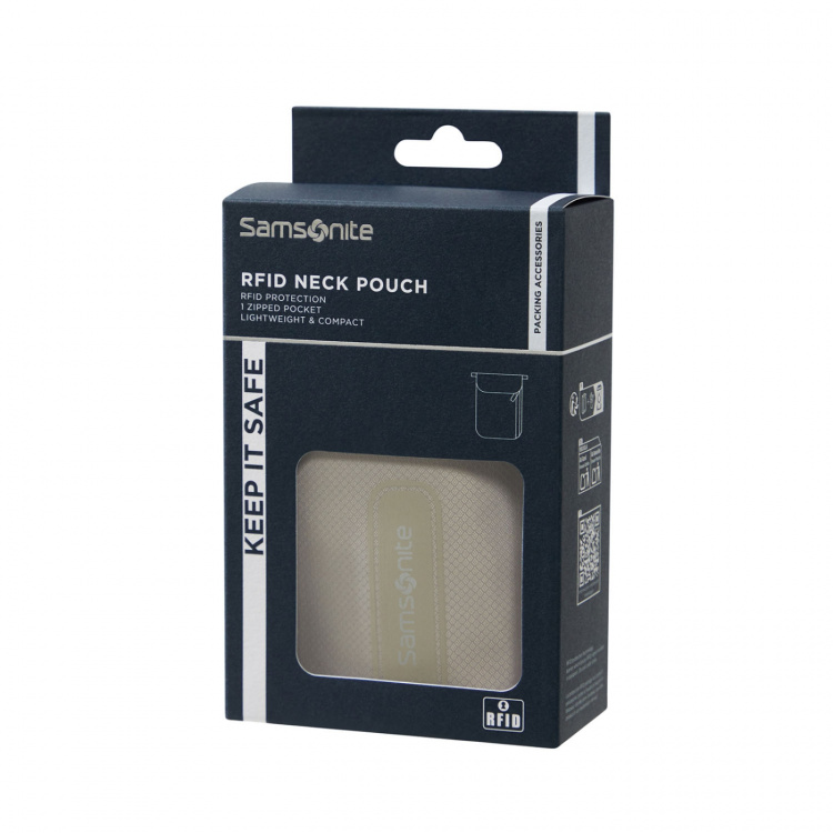 Samsonite Halsficka TA Revolution RFID Grå