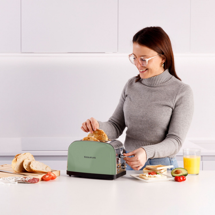 Taurus Brödrost Vintage 2 Olive Två Slotar Olive