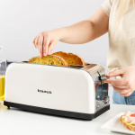 Taurus Brödrost Vintage Cream Långt Fack