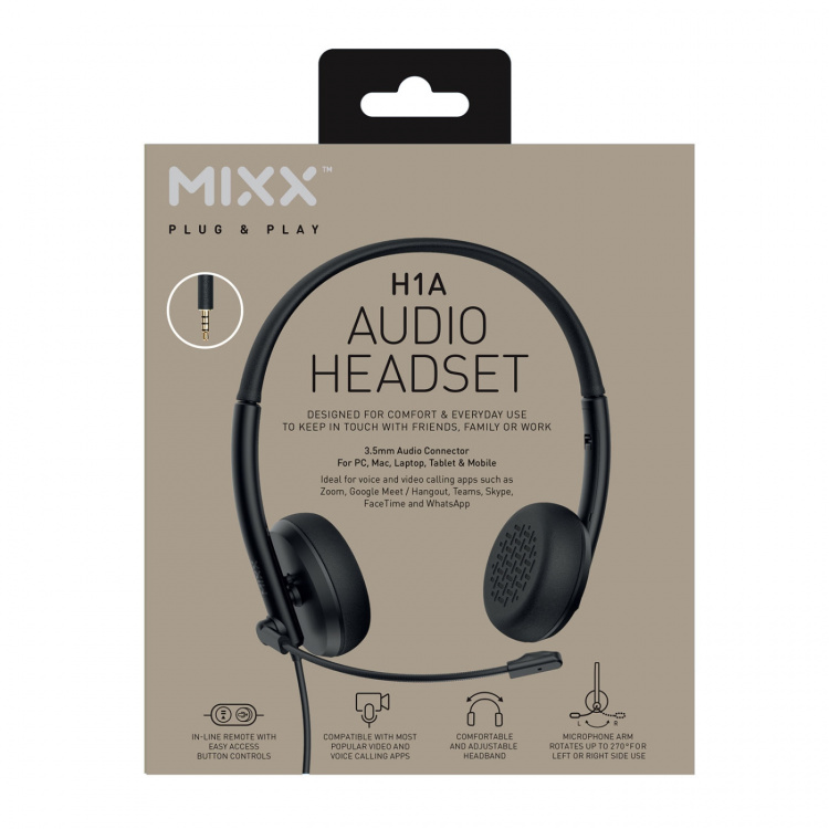 MIXX Stereo Headset H1a Trådbundet 3.5mm