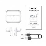 MIXX Hörlurar Switch A7 In-Ear Tws Vit