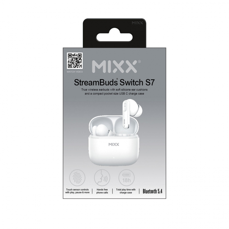 MIXX Hörlurar Switch S7 In-Ear Tws Vit