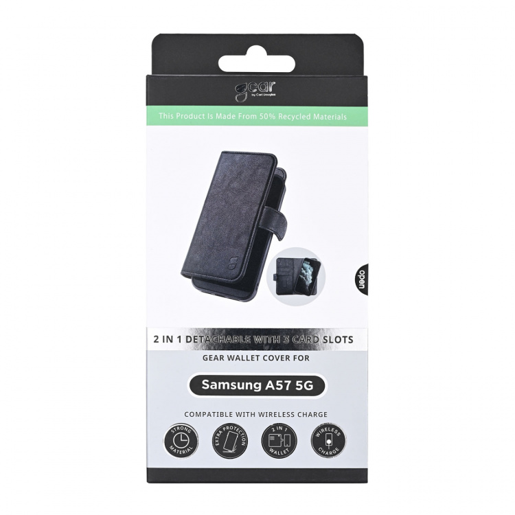 Gear Mobilfodral 2-i-1 3 Kortfack Svart - Samsung Galaxy A57 5G