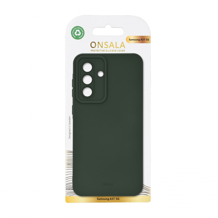Onsala Mobilskal med Silikonkänsla Olive Green - Samsung Galaxy A37 5G