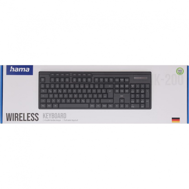 Hama Tangentbord WK-200 Trådlös Svart