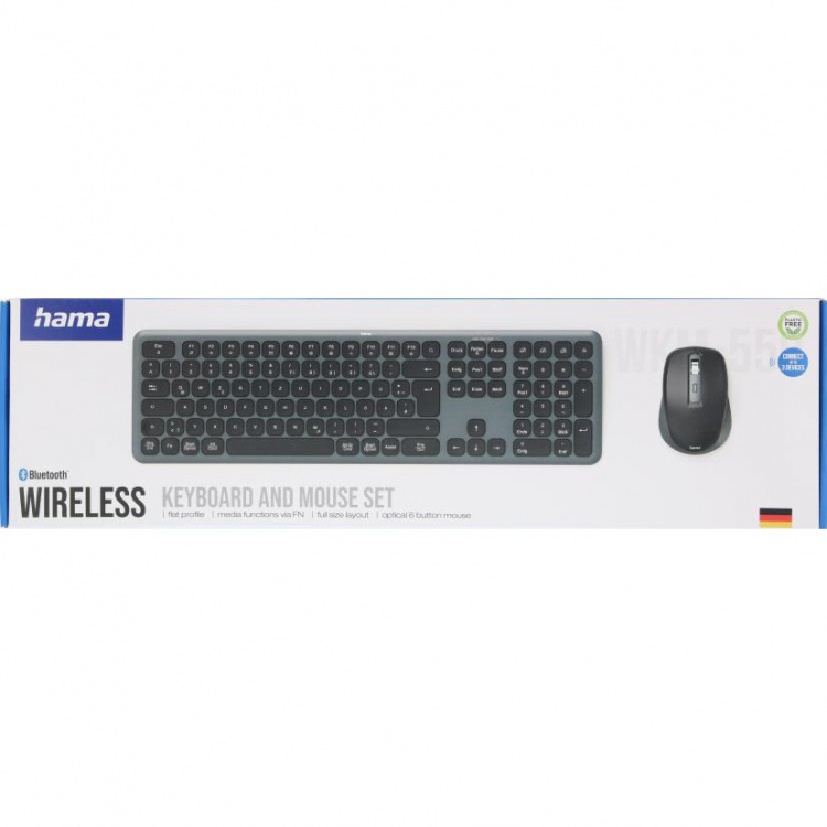 Hama Tangentbord/Mus Set WKM-550 Trådlös Svart