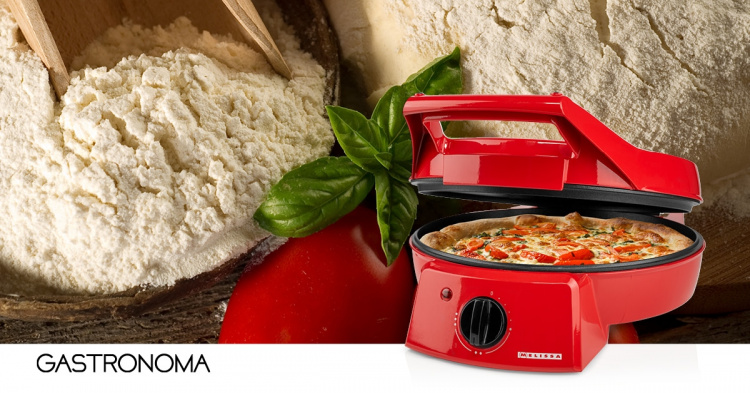 MELISSA Pizza Maker & Grill | 30 cm | Justerbar temperaturkontroll | 1800 W