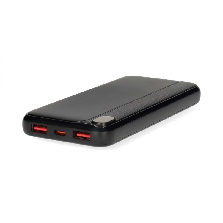 Nedis Powerbank | 10000 mAh | 1.5 / 1.67 / 2.0 / 2.22 / 3.0 A | Antal utgångar: 3 | Utgångsanslutning: 1x USB-C™ / 2x USB-A | Ingångsanslutning: 1x USB-C™ | PD3.0 20W | Litium-polymer | Display