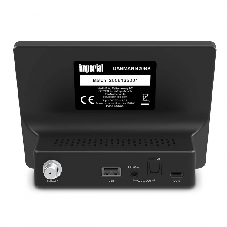 imperial Kompakt hybridradio (Internet, DAB+, FM Hi-Fi tuner) med Bluetooth®